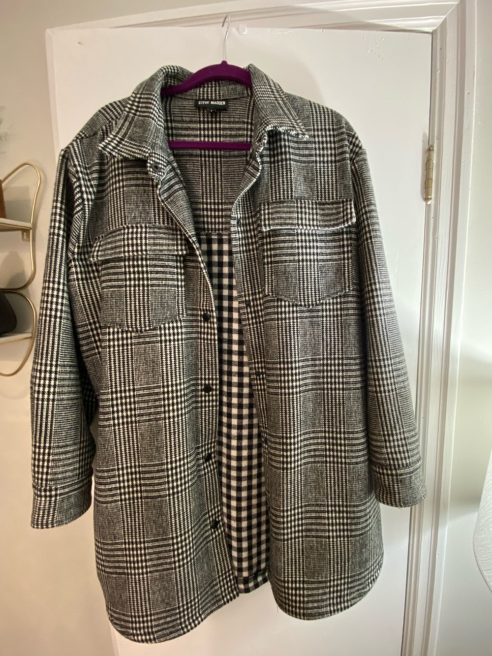 Plaid Steve Madden Shacket